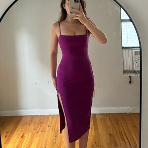 Susana Monaco Purple Midi Dress